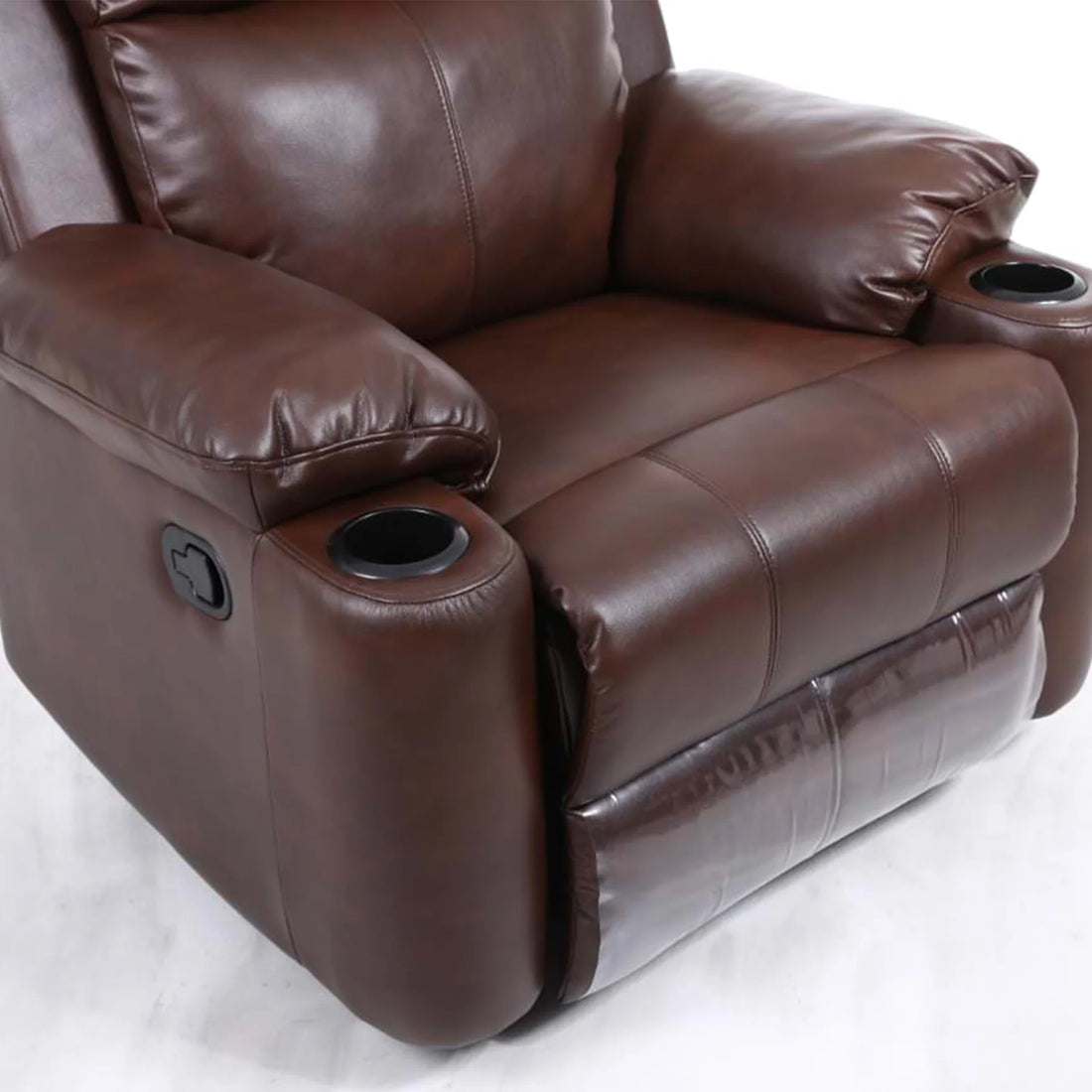 Dark Brown Leather Single Recliner