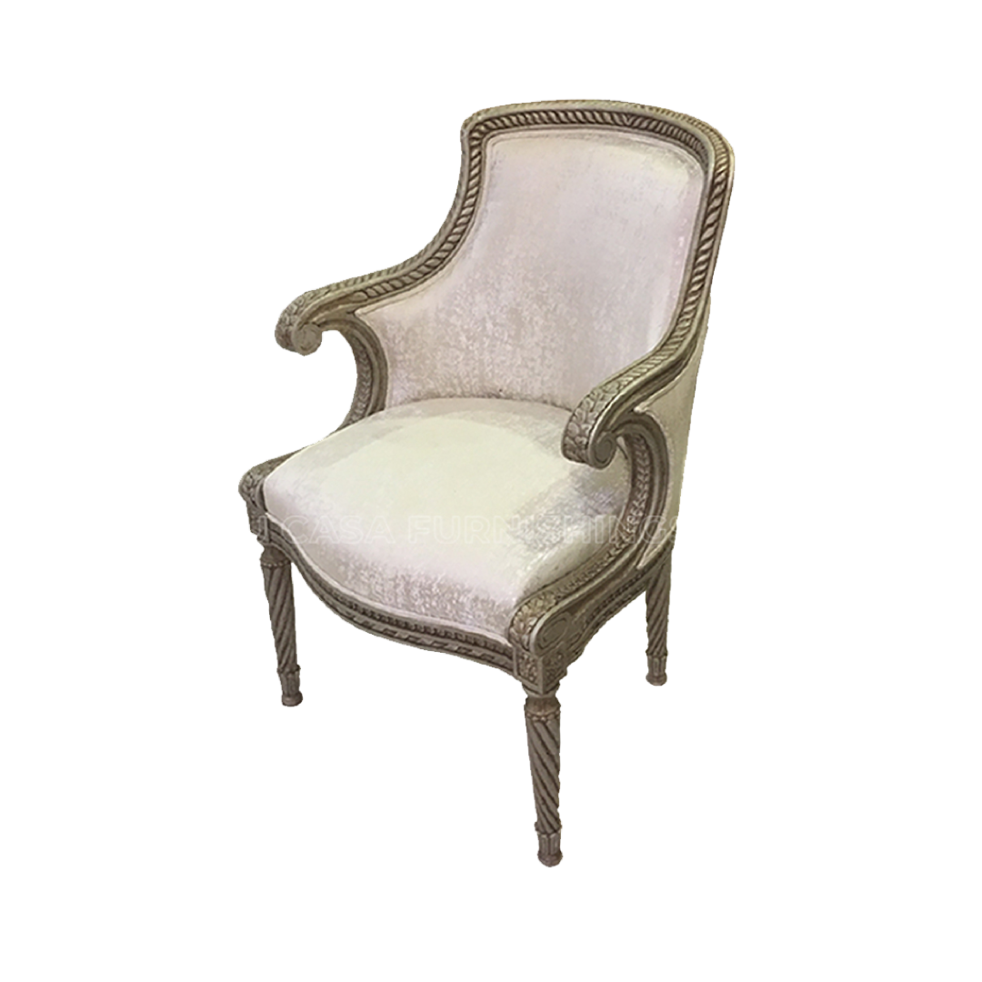 Petite Scallop Vanity Chair