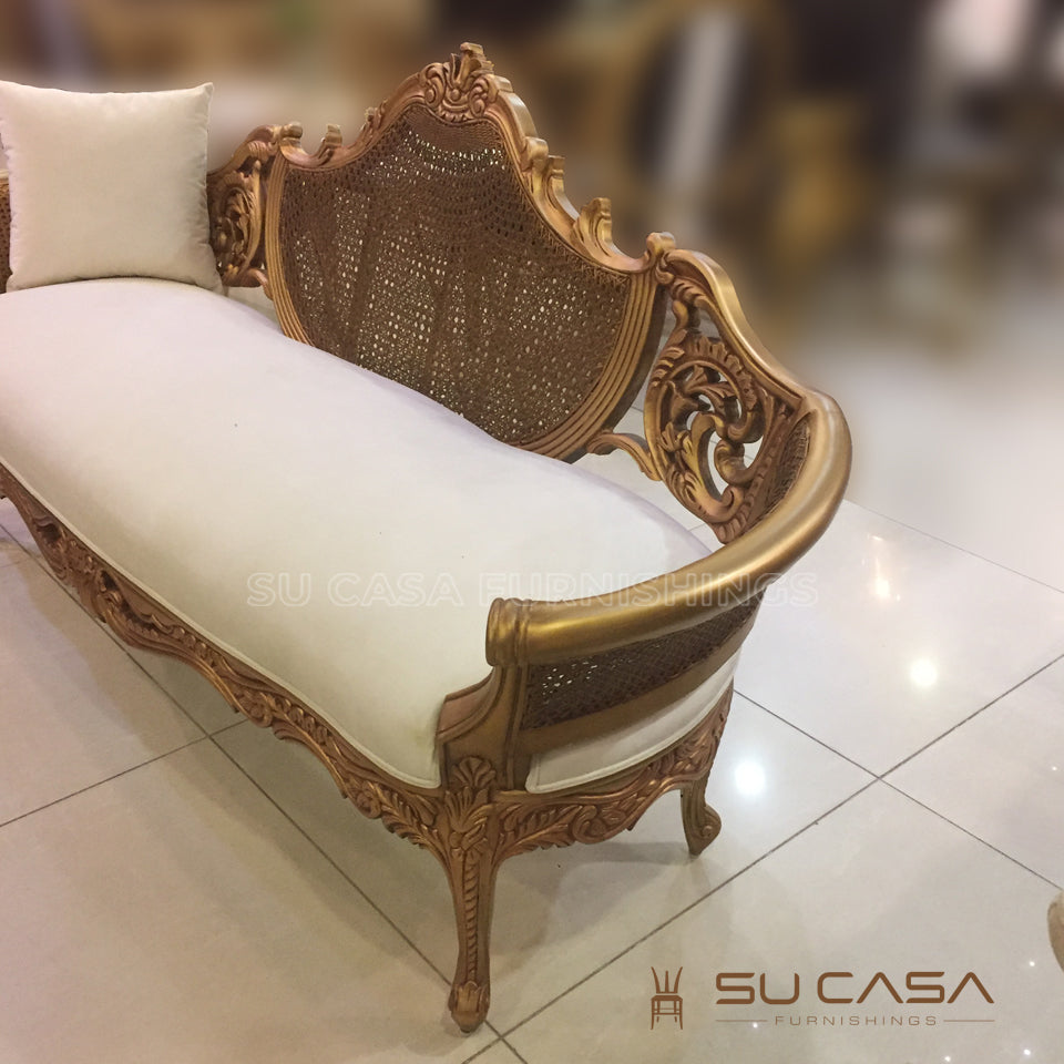Ornate Carved Wooden Dewan
