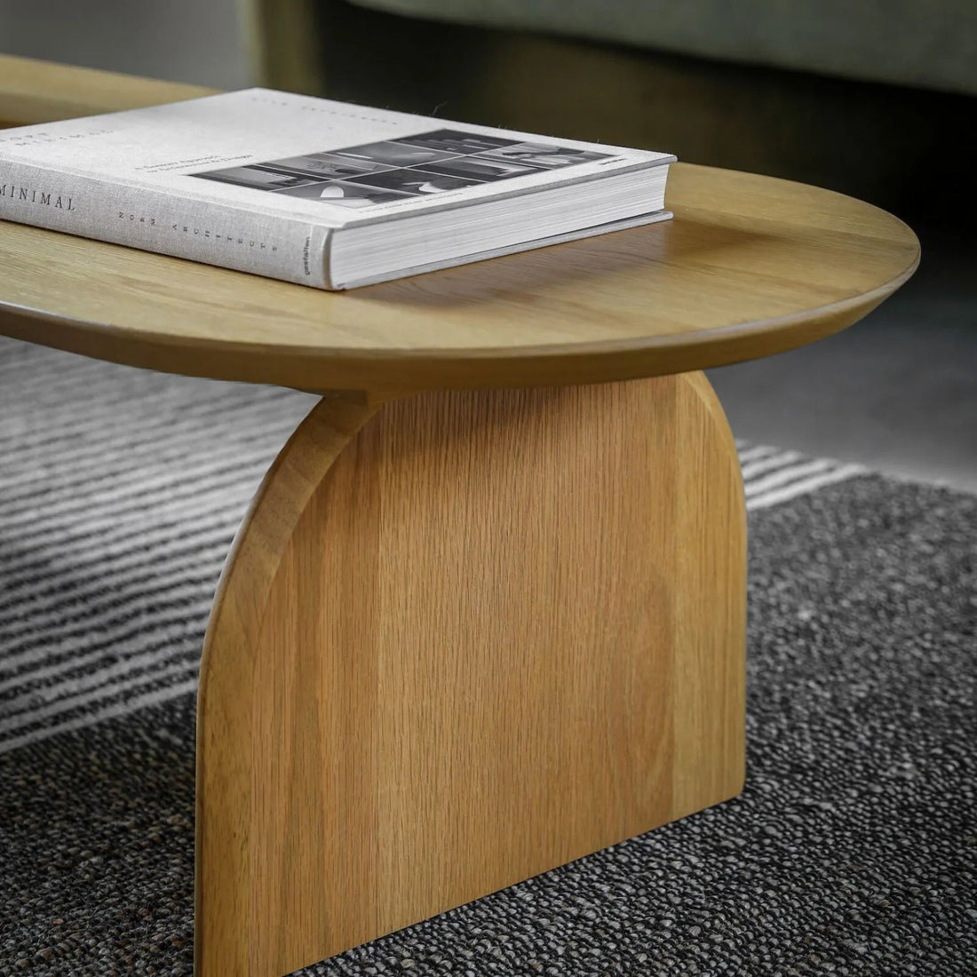 Minimalist Sculpted Wood Table
