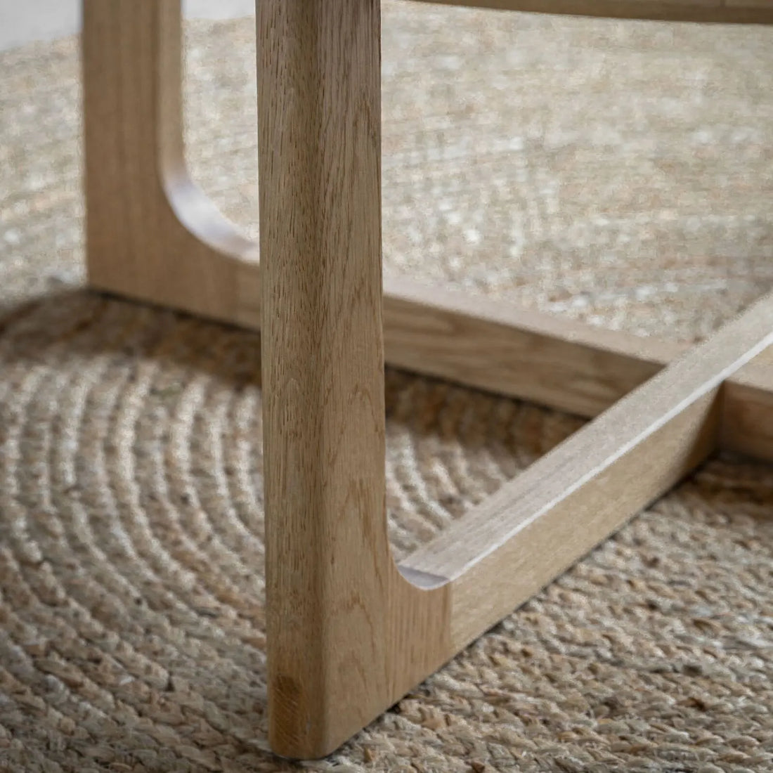 Round Retro-Inspired Wood Table