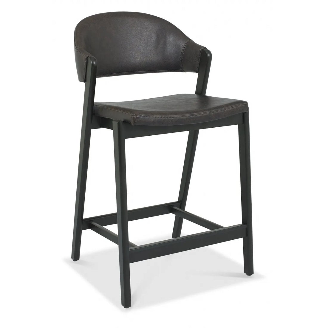 Modern Black Wooden Bar Stool