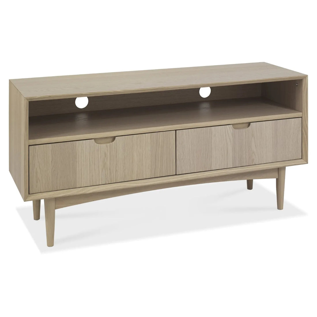 Fluted Design Light Wood Unit
