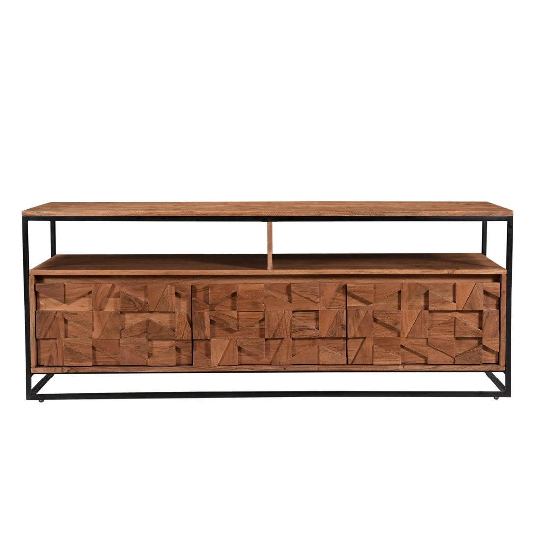 Textured Wood & Metal Fusion Unit