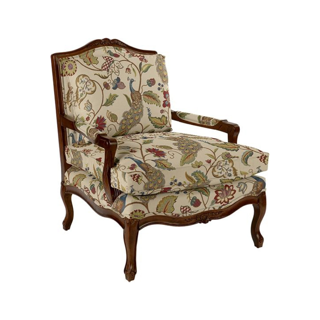 Vintage Tapestry Floral Armchair
