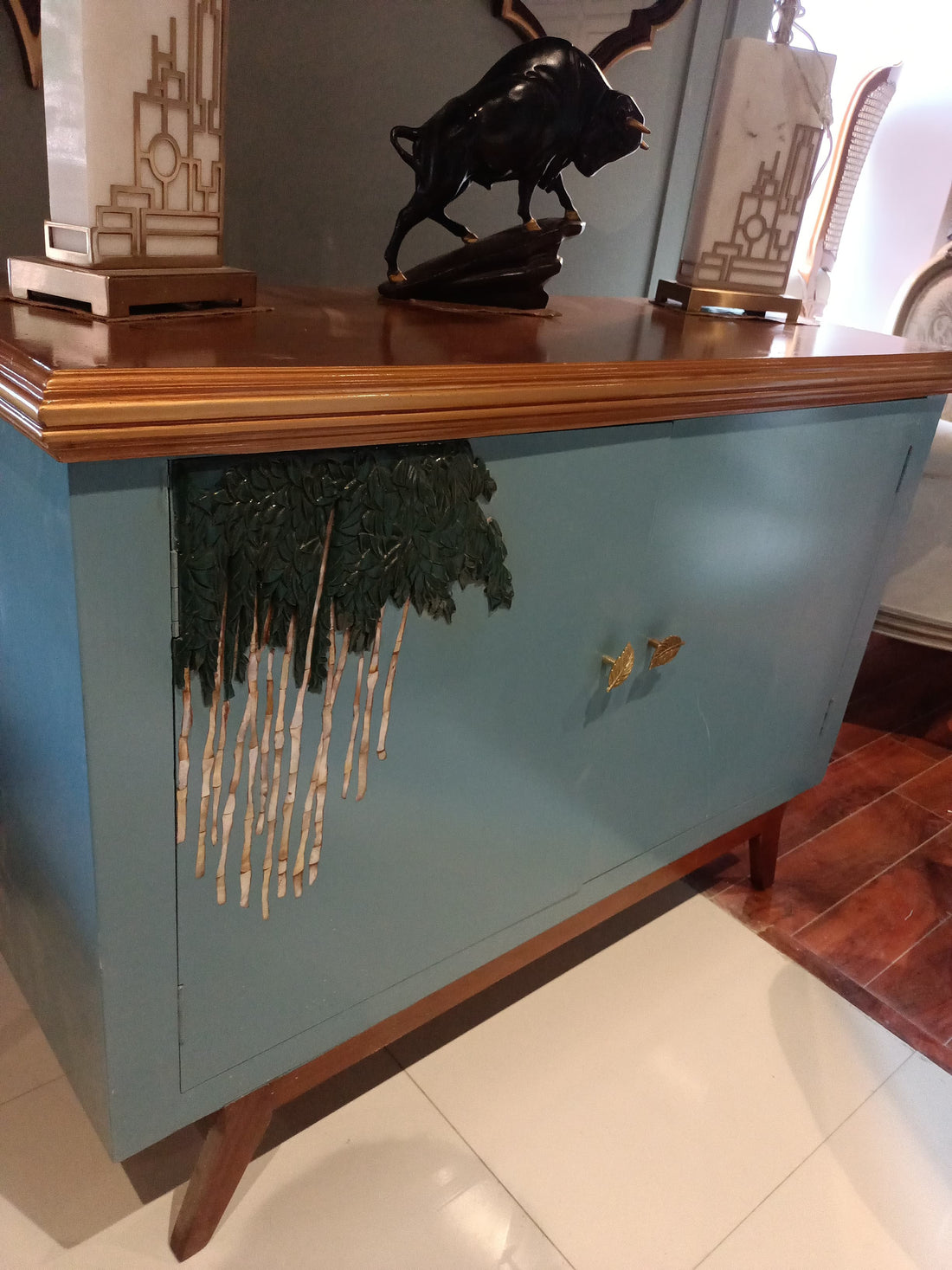 Aqua Blue Classic Sideboard