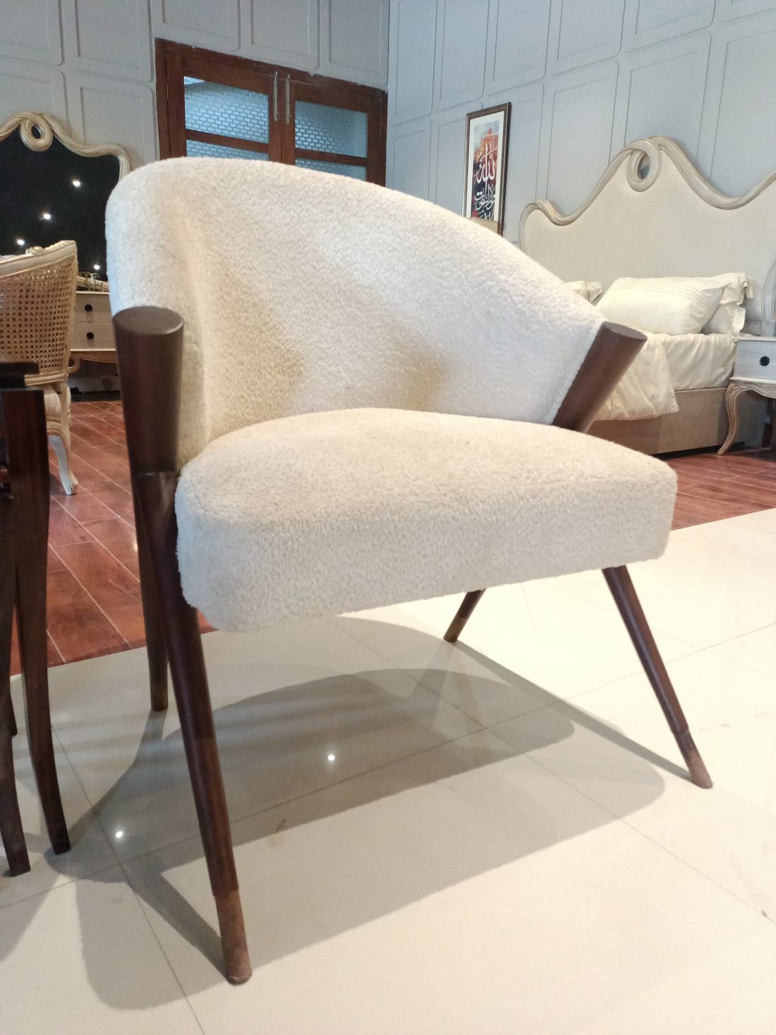 Mid-Century Fabric Armchairs