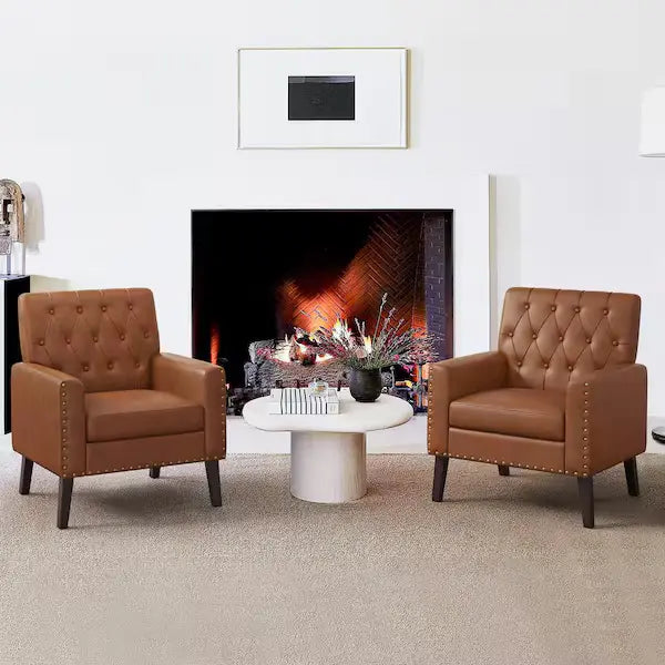 Tufted Short Arm Chair