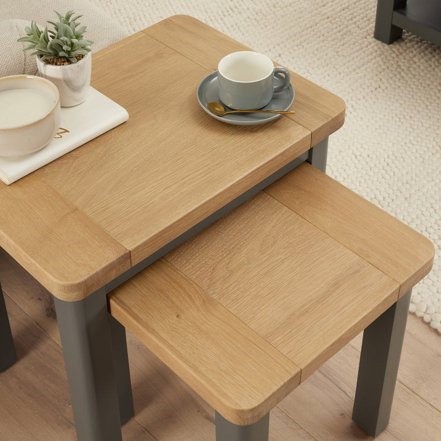Two-Tone Metal & Wood Nest